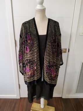 CCC Silk Floral Kimono Jacket